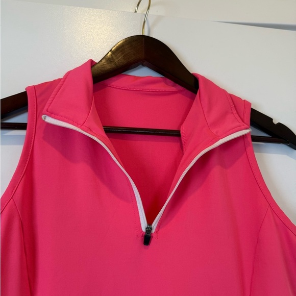 🪩 Hot Pink Unmarked Sleeveless Athletic/ Tennis Dress Athleisure, Sporty Small - Picture 2 of 5